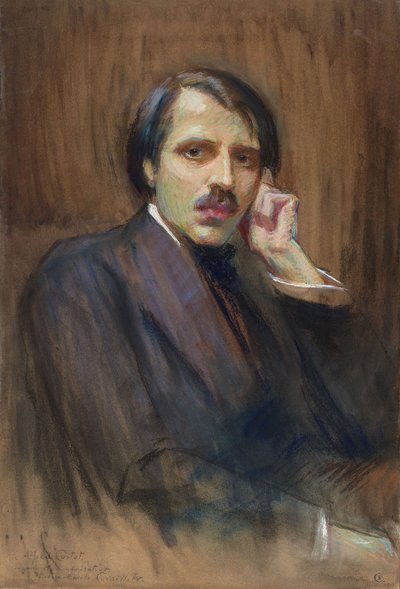 Portrait of the Pianist and Composer Alfred Cortot by Pierre Émile Cornillier