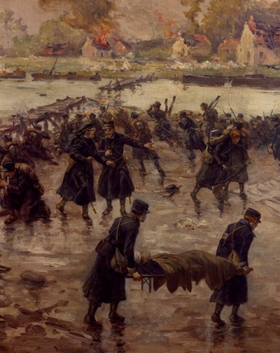 Fighting Along the Yser, October 1914 (detail) by Pierre Ernest and Neymark Gustave Ballue