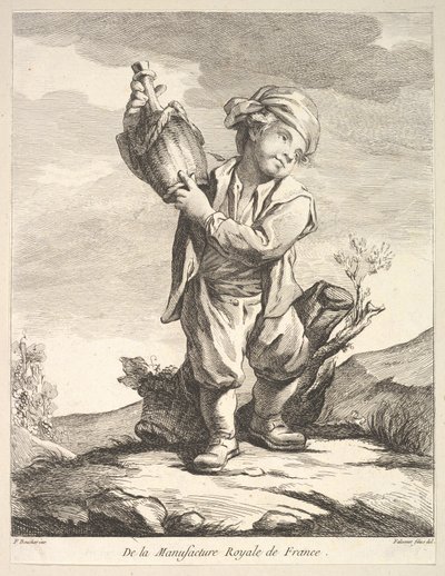 Little boy holding a vessel, from Premier Livre de Figures d