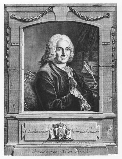 Portrait of Charles Jean François Hénault by Pierre Etienne Moitte