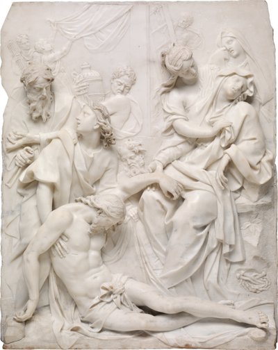 The Virgin Mary Swooning over the Dead Body of Christ at the Foot of the Cross by Pierre Etienne Monnot