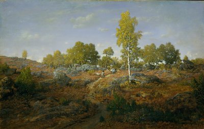 A Path among the Rocks by Pierre Etienne Theodore Rousseau