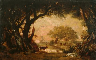 Clearing in the Woods of Fontainebleau by Pierre Etienne Theodore Rousseau