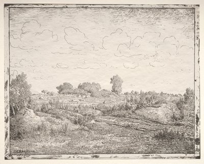 La Plaine de la Plante à Biau by Pierre Etienne Theodore Rousseau