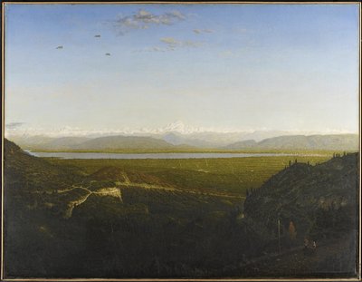 View of Mont Blanc, seen from La Faucille, c.1865 by Pierre Etienne Theodore Rousseau