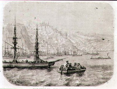 View of Quebec in the 1860s by Pierre Eugene (after) Grandsire