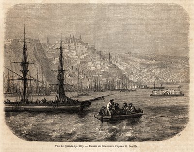 View of Quebec by Pierre Eugene Grandsire