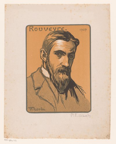 Portrait of André Rouveyre by Pierre Eugène Vibert (signed by artist)