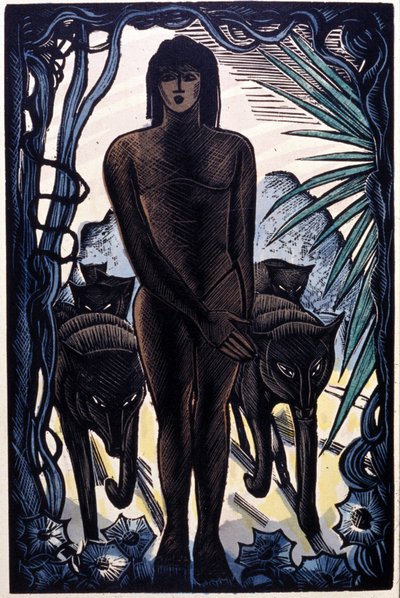 Mowgli and the Wolves in the Jungle. Rudyard Kipling 