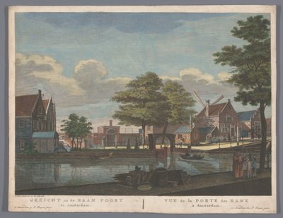 View of the Raampoort in Amsterdam by Pierre Fouquet