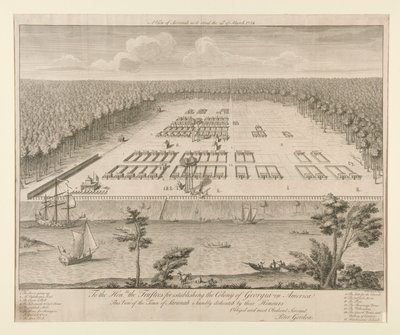 View of Savannah by Pierre Fourdrinier