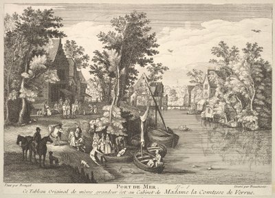 Sea Port after the painting in the collection of Madame la Comtesse de Verrue by Pierre Francois Beaumont