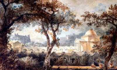 Expiatory Chapel of Louis XVI in Paris, c.1830 by Pierre Francois Leonard Fontaine