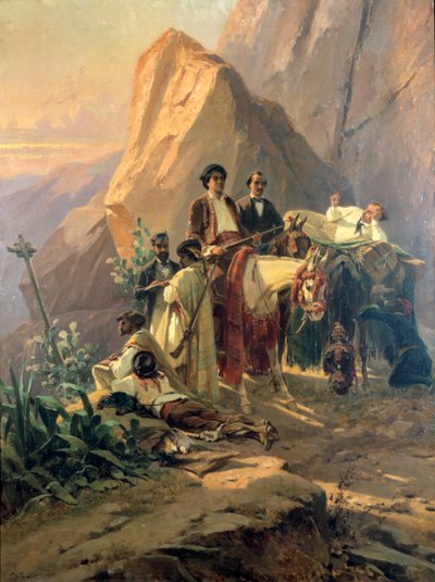Memories of the Trip from Paris to Cadiz - Alexandre Dumas Pere in Spain by Pierre François Eugène Giraud
