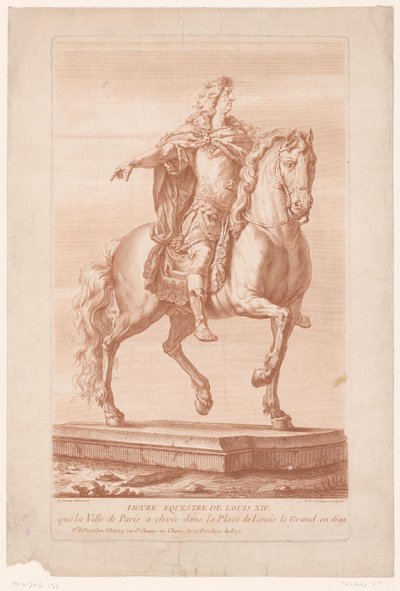 Equestrian Portrait of Louis XIV (Figure Equestre de Louis XIV) by Pierre François Tardieu