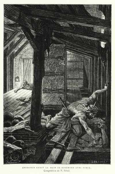 Emir-Feir Seizes the Hand of Bohemond with Force by Pierre Fritel