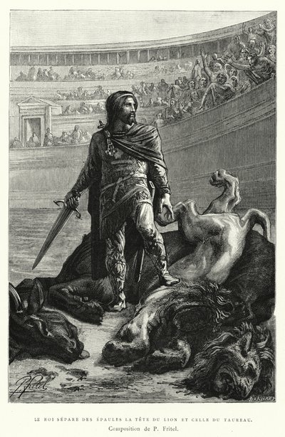 The King Separates the Head of the Lion and the Bull by Pierre Fritel