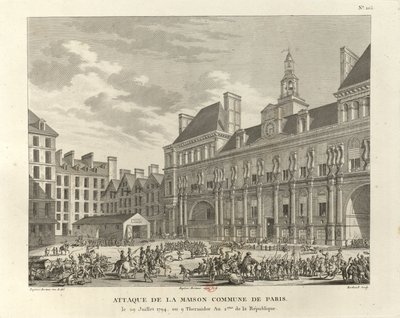 Attack on the Paris Commune House by Pierre Gabriel Berthault