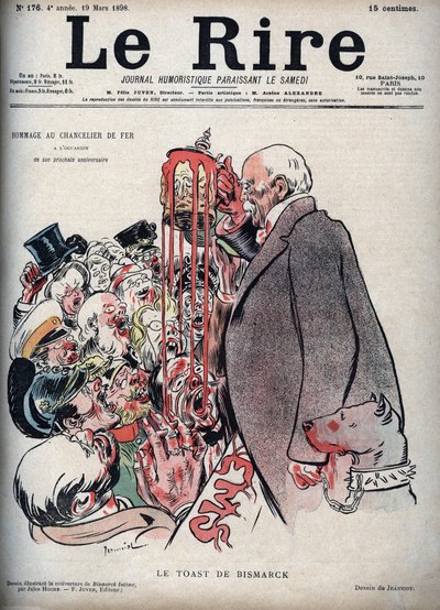 The toast by Otto Von Bismarck - drawing for 
