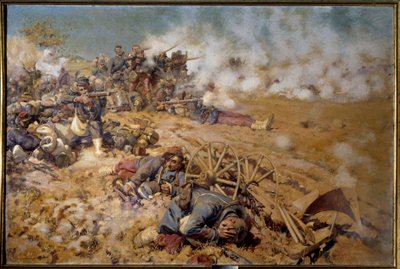 Line of Fire at the Battle of Rezonville, August 16 by Pierre Georges Jeanniot