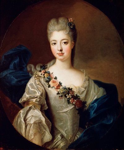 Portrait of Charlotte Aglaé of Orléans, Mademoiselle de Valois by Pierre Gobert