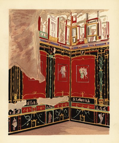 Exedra in the House of the Vetti, Pompeii by Pierre Gusman
