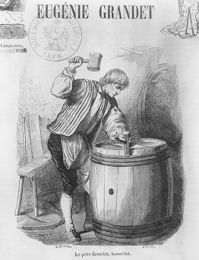 Father Grandet, the Cooper, illustration from 