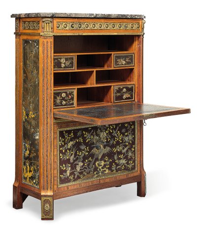 Louis XVI Secretaire a Abbatant, late 18th century by Pierre Harry Mewesen
