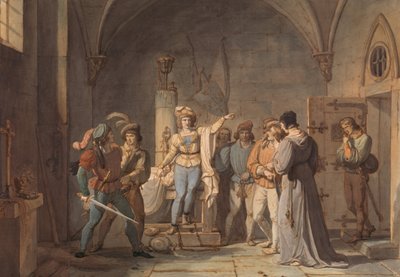 Joan of Arc Imprisoned in Rouen by Pierre Henri Revoil