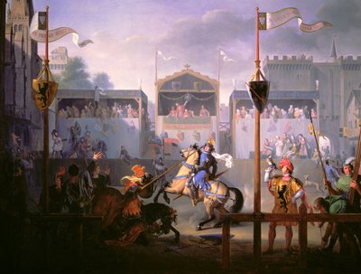 Scene of a Tournament in the Fourteenth Century by Pierre Henri Revoil