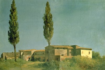 At the Villa Farnese: The Two Poplars by Pierre Henri de Valenciennes