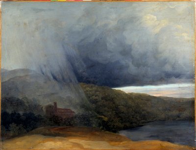 Storm by a lake by Pierre Henri de Valenciennes