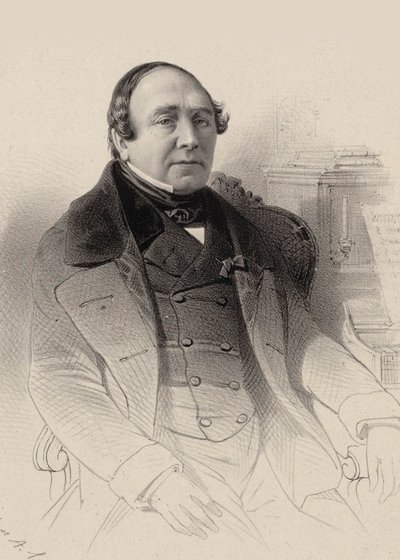 Portrait of the opera singer Louis Antoine Eléonore Ponchard 1787-1866, 1850 by Pierre Hippolyte Aumont