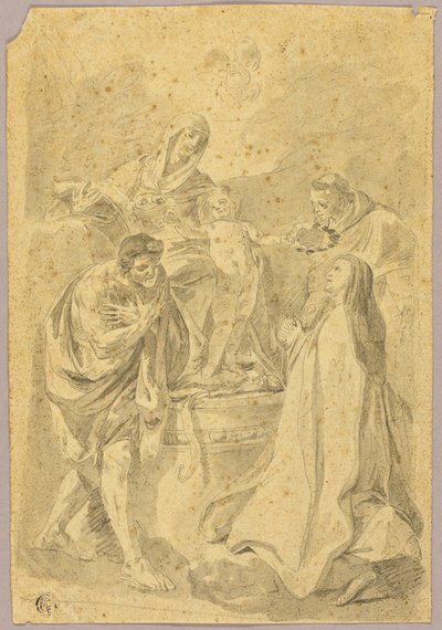 Madonna and Child with Three Saints by Pierre Hubert Subleyras