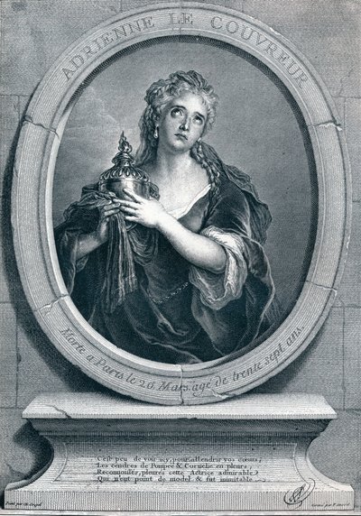 Adrienne Lecouvreur, 1692-1730, as Cornelia, 1903 by Pierre Imbert Drevet