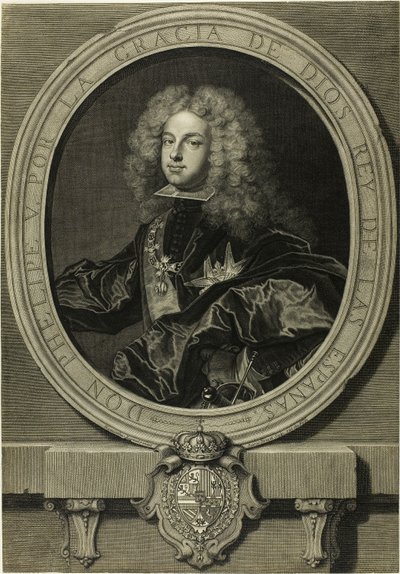 Portrait of Philippe V, King of Spain by Pierre Imbert Drevet