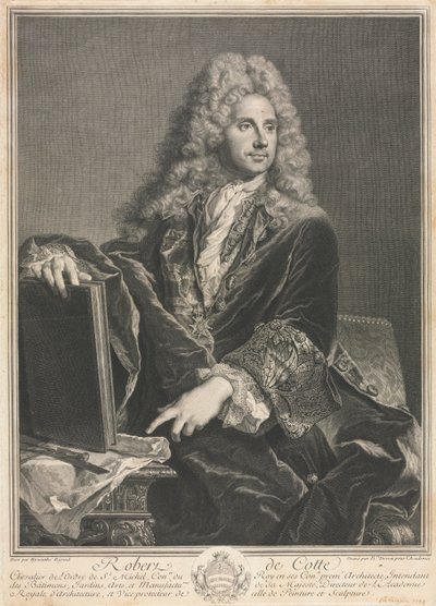 Robert de Cotte by Pierre Imbert Drevet