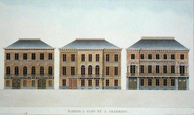 Houses at Ghent and Grammont, Belgium, from 