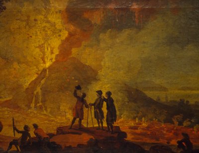 Eruption of Vesuvius (detail) by Pierre Jacques Volaire