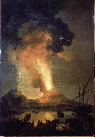 The eruption of Vesuvius by Pierre Jacques Volaire
