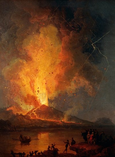 View of Vesuvius Erupting by Pierre Jacques Volaire