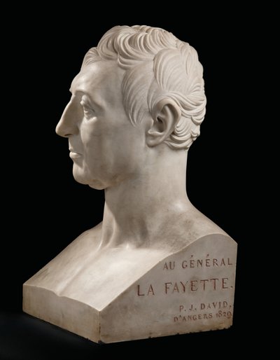 Bust of Marie-Joseph-Gilbert du Motier, marquis de La Fayette by Pierre Jean David dAngers