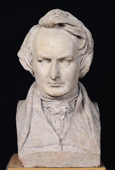 Bust of Victor Hugo aged 35 by Pierre Jean David d
