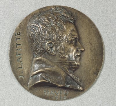 Medallion with a portrait of Jacques Lafitte by Pierre Jean David d