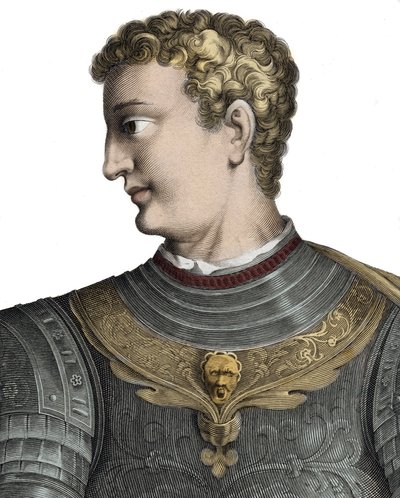 Caligula (Caius Caesar Germanicus), Roman Emperor - Engraving by Pierre Jean Mariette by Pierre Jean Mariette
