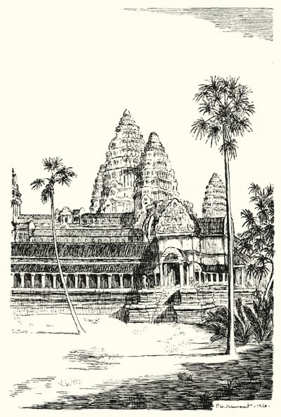 The Towers of Angkor Vat by Pierre Jeannerat de Beerski