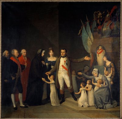 Foundation of the Legion of Honour Education Centres with Napoleon I by Pierre Joseph Bazin