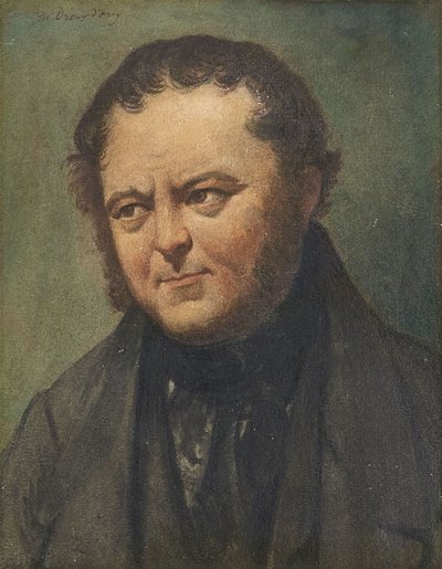 Portrait of Marie-Henri Beyle, dit Stendhal 1783-1842 by Pierre Joseph Dedreux Dorcy