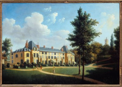 View of the Castle of Malmaison, facade on the park by Pierre Joseph Petit