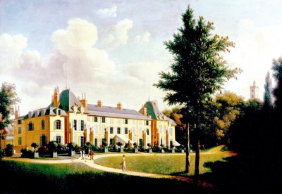 View of the Chateau de Malmaison (facade on the park), end of 18th-early 19th century by Pierre Joseph Petit